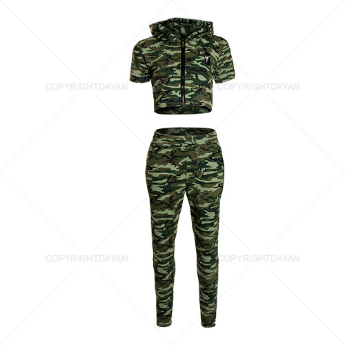 ست نیم تنه شلوار ارتشی مدل D 6290