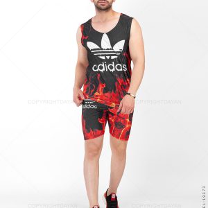 ست رکابی شلوارک مردانه Adidas مدل 19373