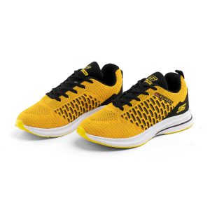 کفش اسپرت Skechers مردانه زرد بند دار مدل 39118