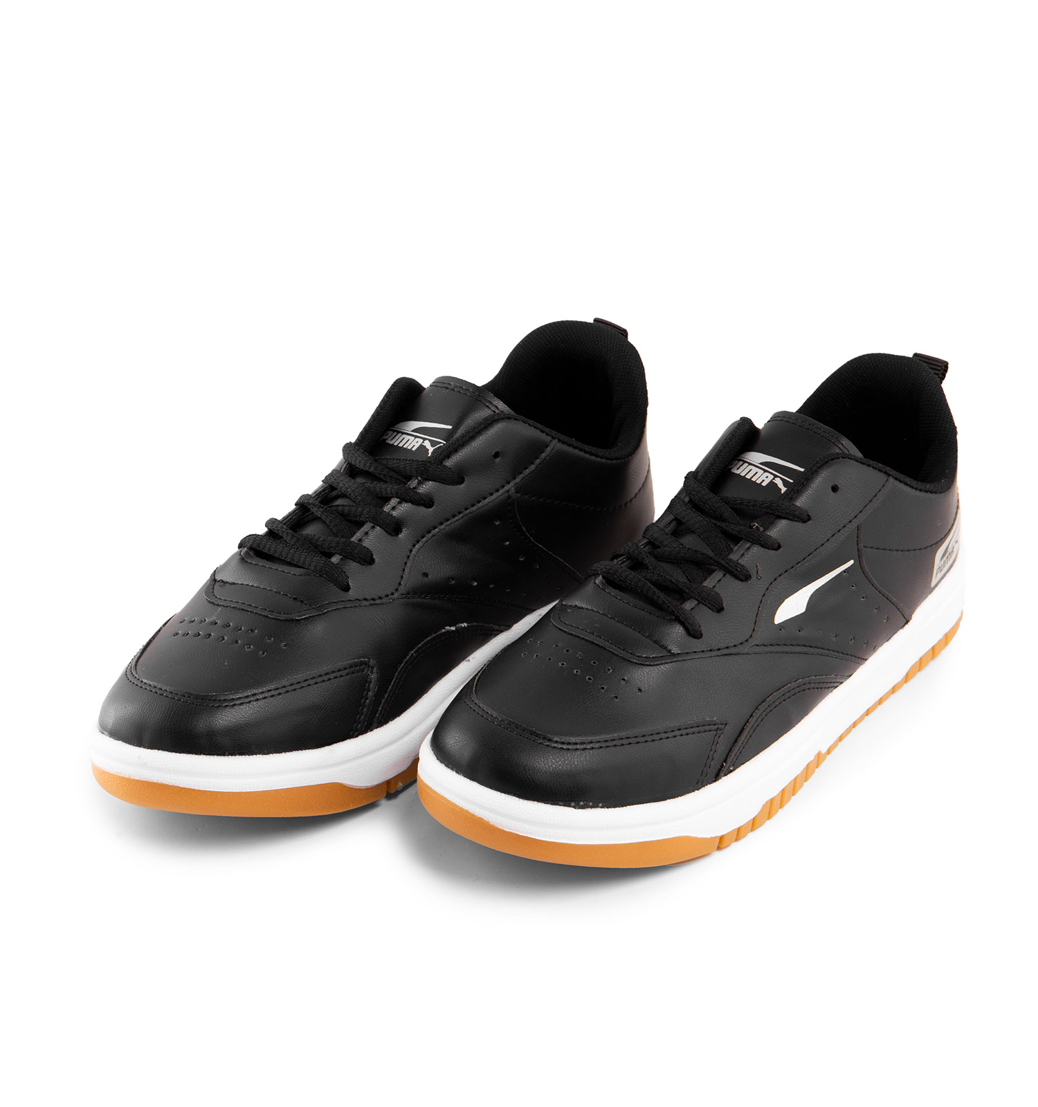 کفش اسپرت Puma مردانه مشکی بندی چرم مصنوعی مدل 43363