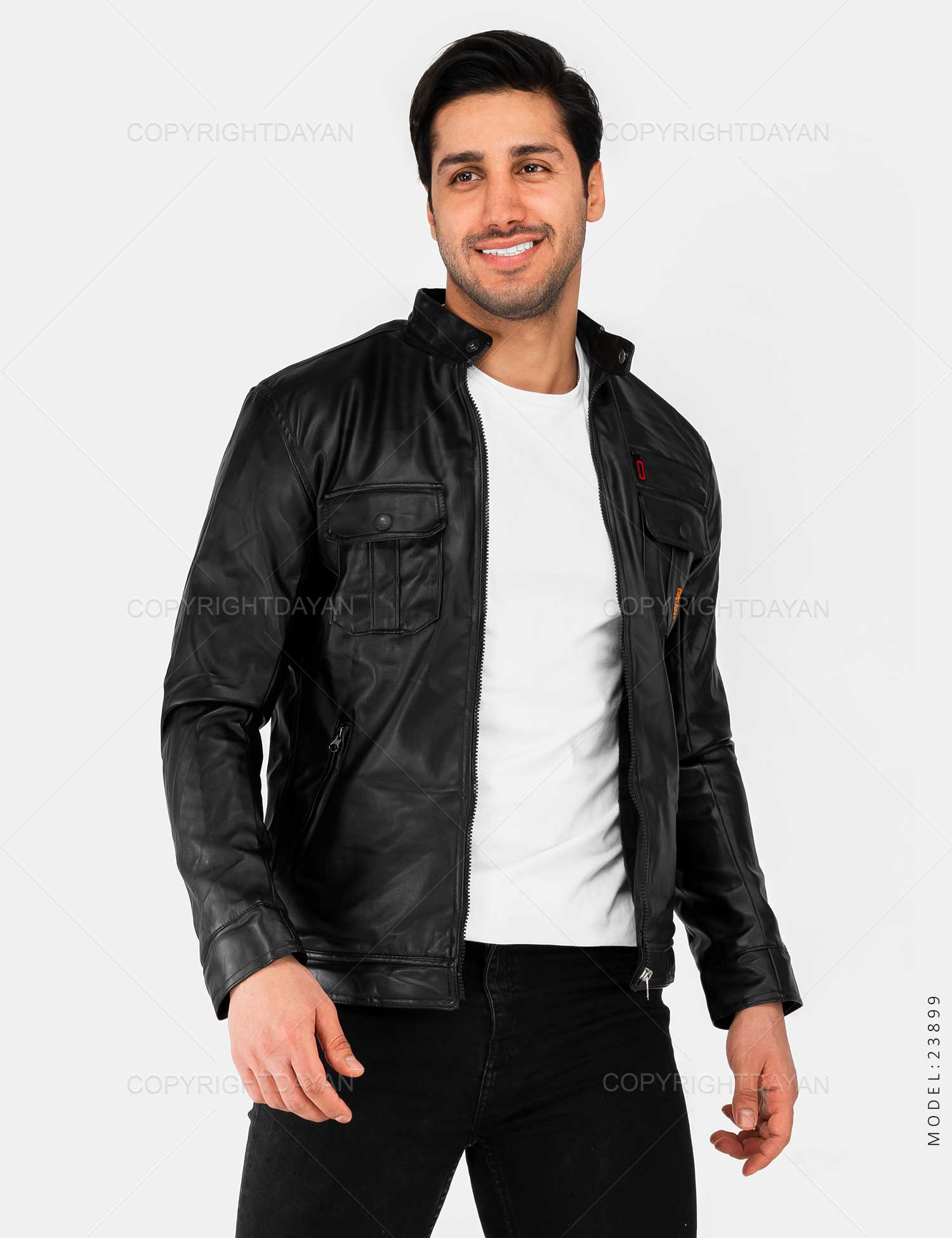 کاپشن چرم مردانه Mason مدل 23899