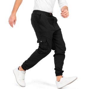 شلوار اسلش شش جیب مشکی مردانه مدل 41700