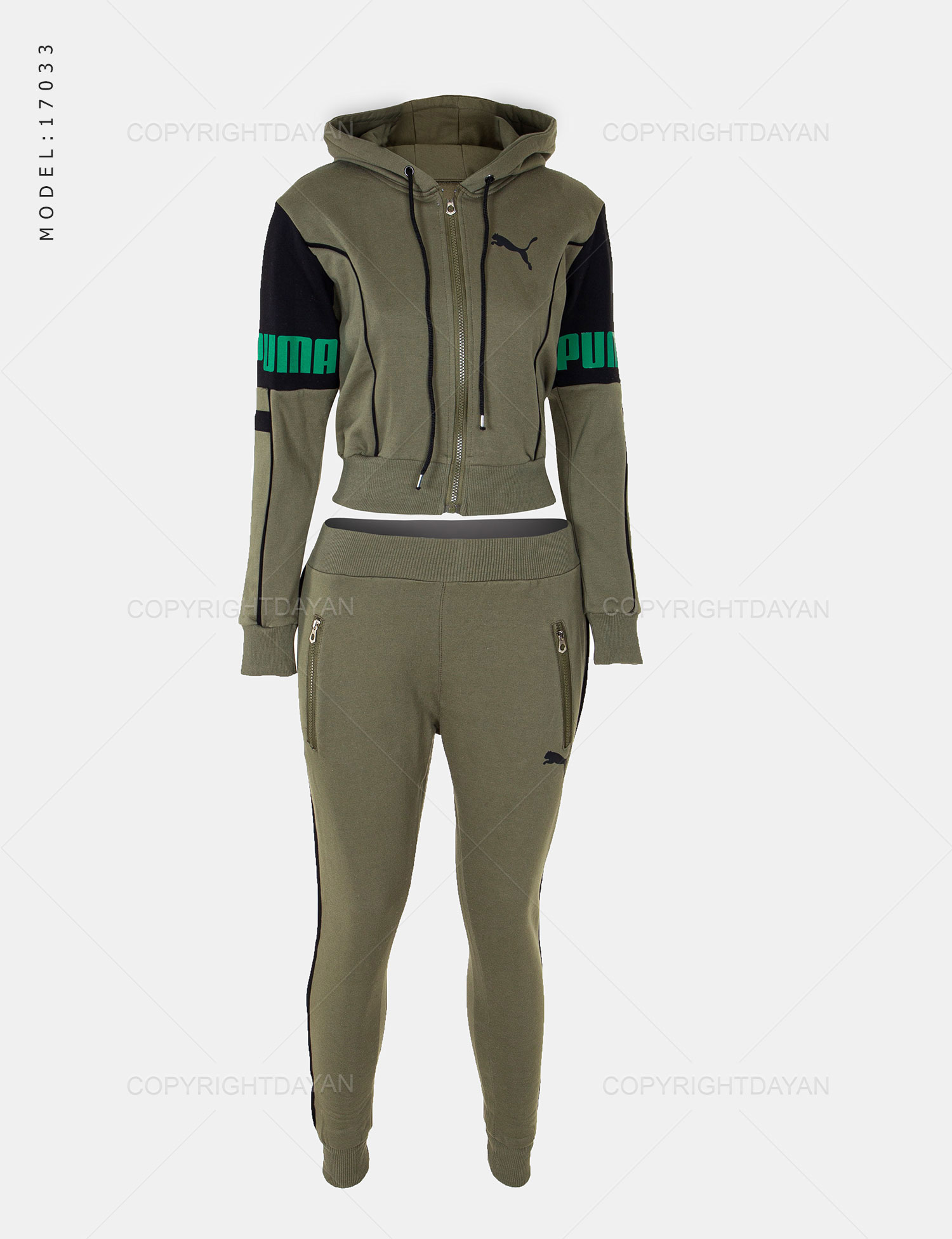 ست نیم تنه شلوار زنانه Puma مدل 17033