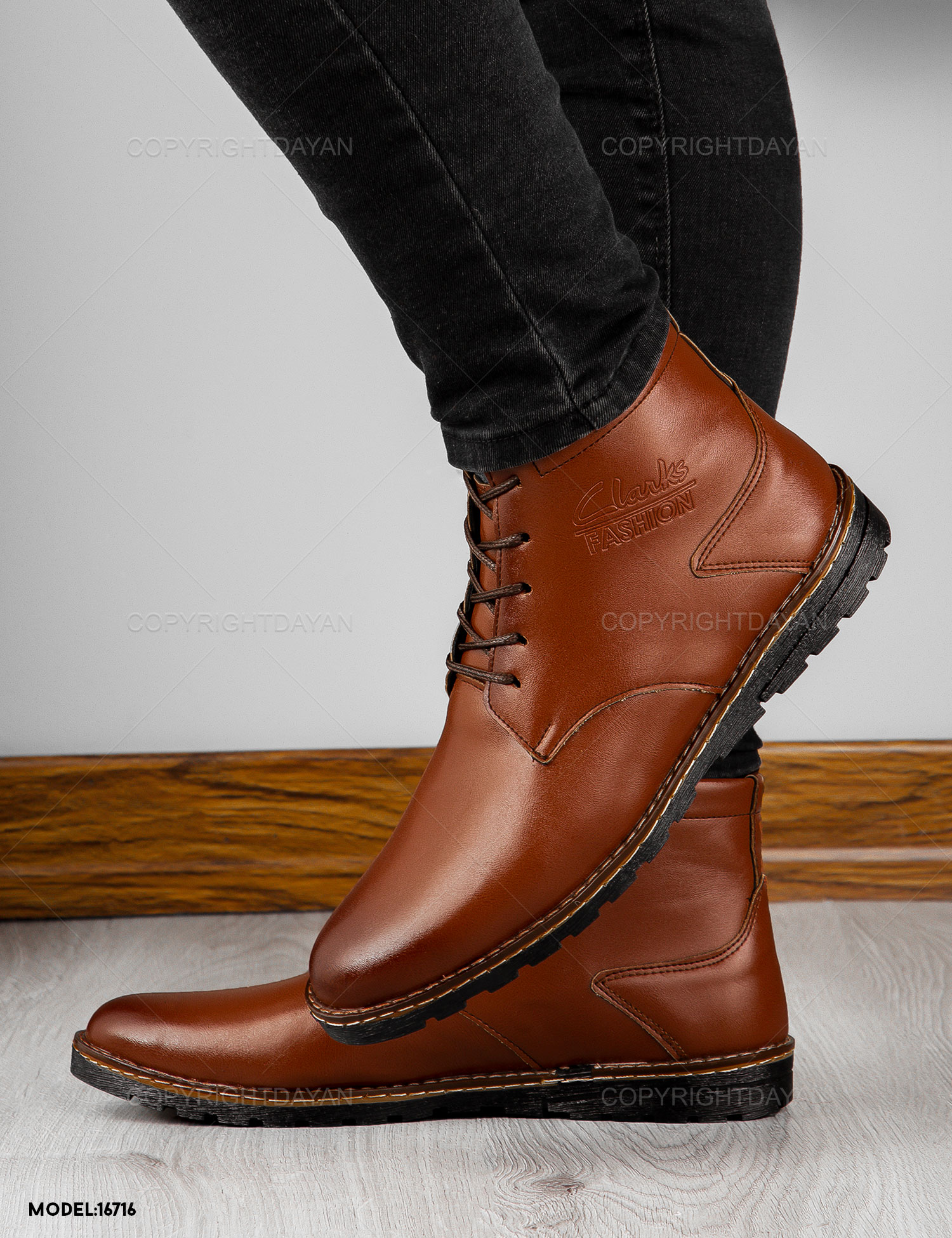 نیم بوت مردانه Clarks مدل 16716