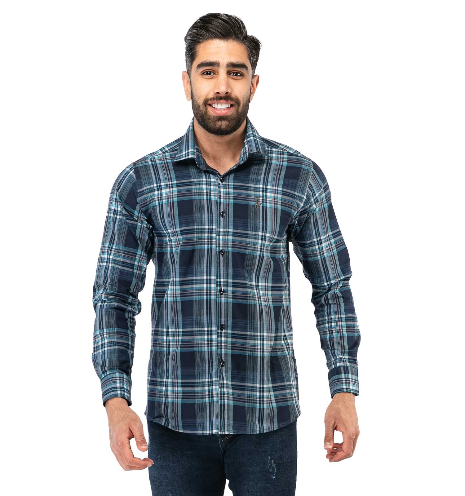 پیراهن مردانه چهارخانه Polo مدل 36827