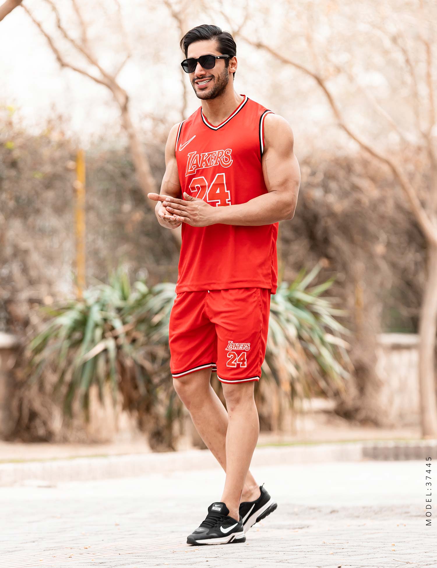 ست رکابی شلوارک مردانه Jordan مدل 37445