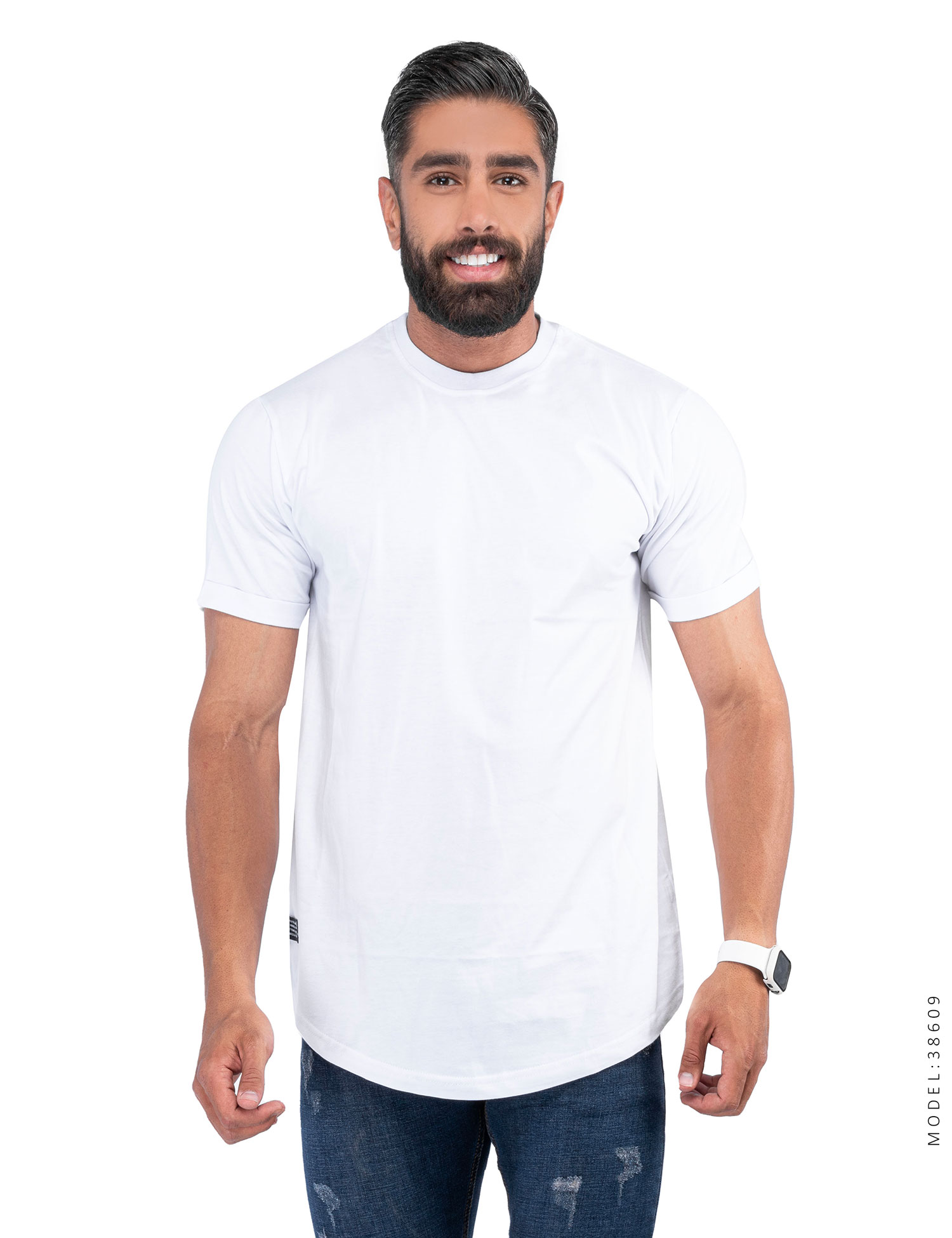تیشرت مردانه ساده یقه گرد Kiyan مدل 38609