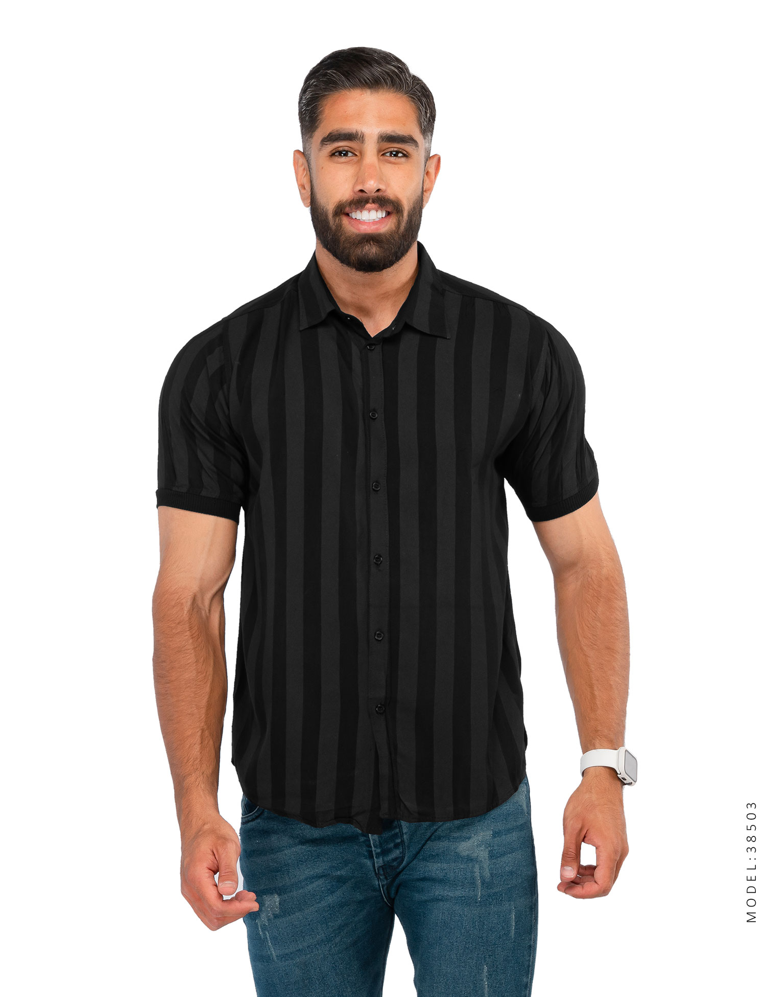 پیراهن مردانه راه راه Levis مدل 38503