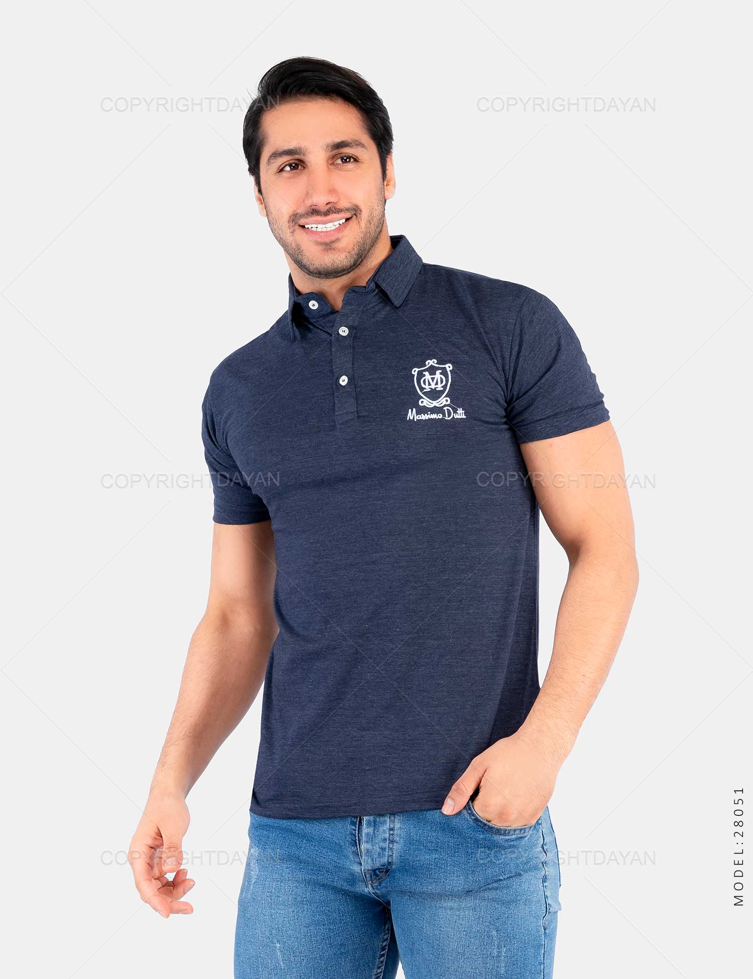 پولوشرت مردانه Massimo Dutti مدل 28051