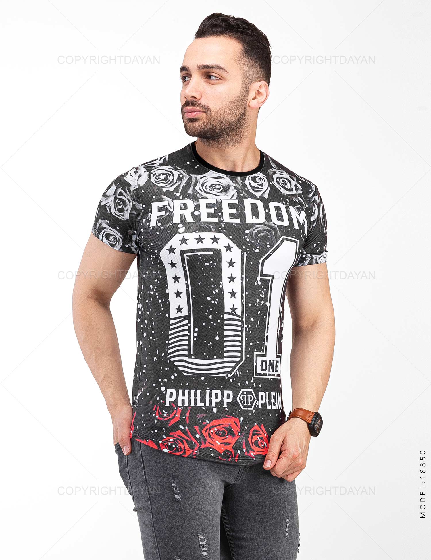 تیشرت مردانه Philipp Plein مدل 18850