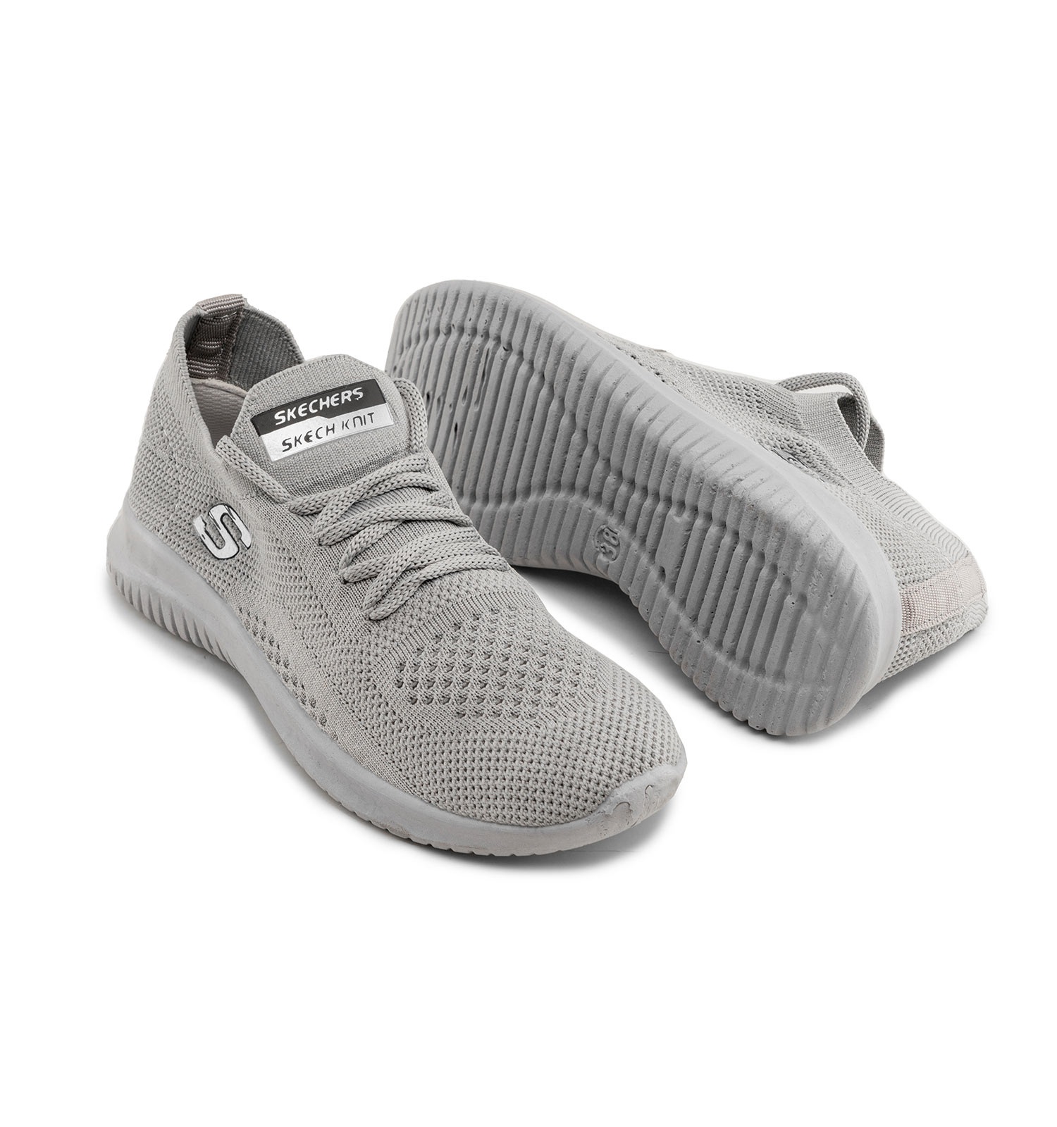 کفش اسپرت Skechers زنانه طوسی بندی مدل 45542