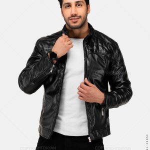 کاپشن چرمی مردانه Floy مدل 23051