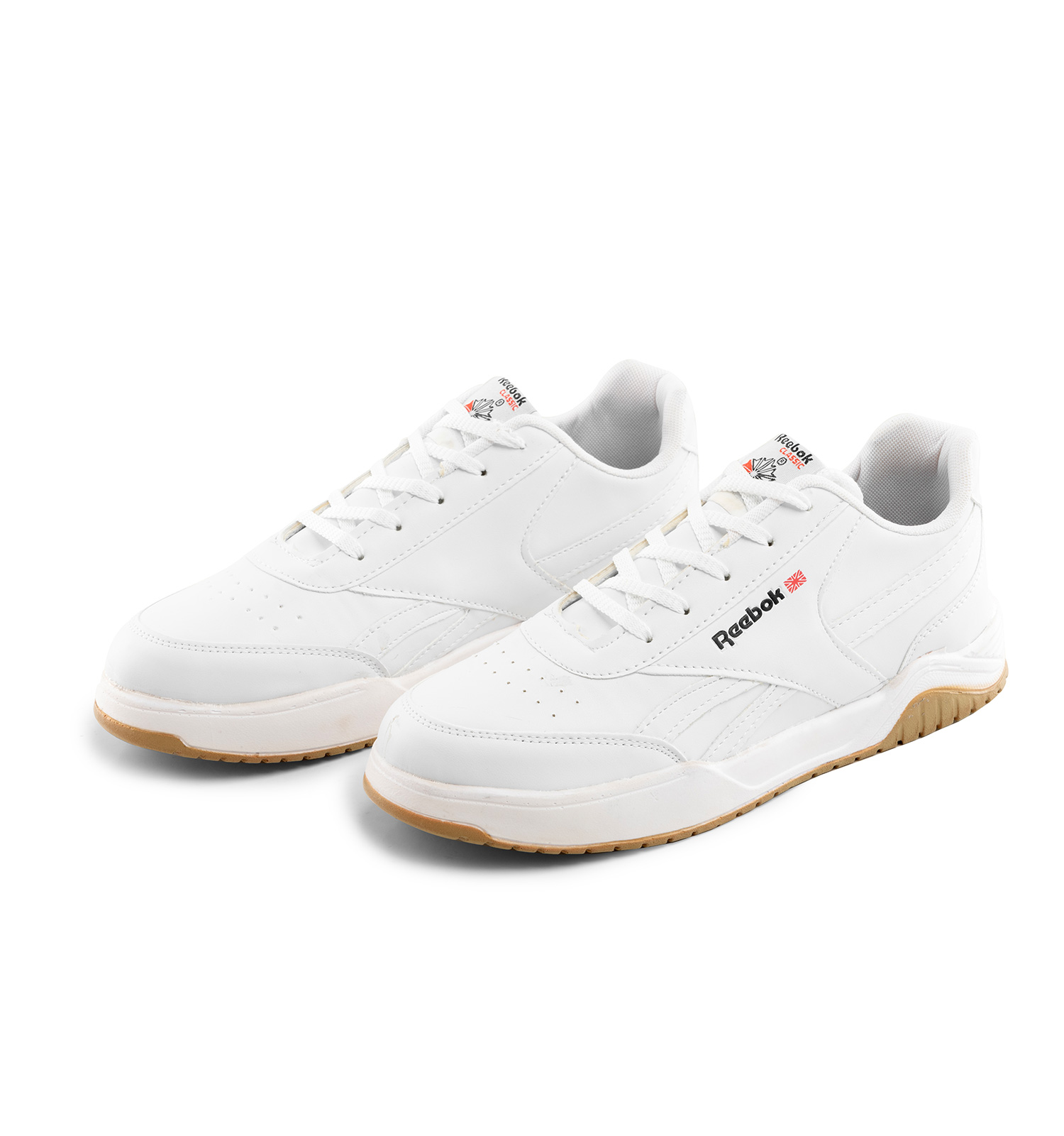 کفش اسپرت Reebok مردانه سفید پیاده روی بندی چرم مصنوعی مدل 40330