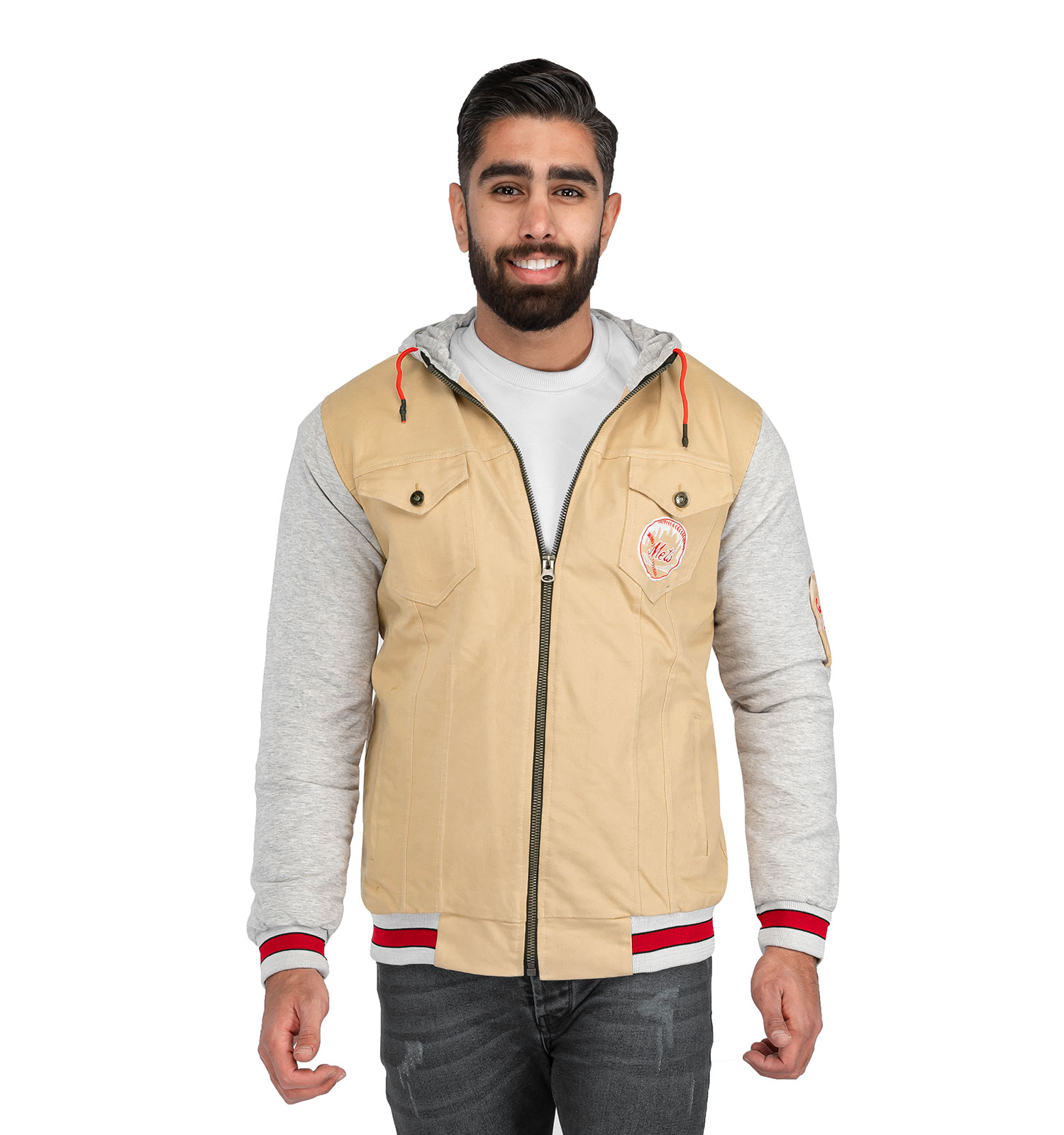 کاپشن کتان مردانه اسپرت Alma مدل 39874