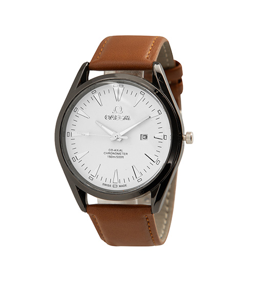 ساعت مچی چرم مردانه Omega مدل 41913