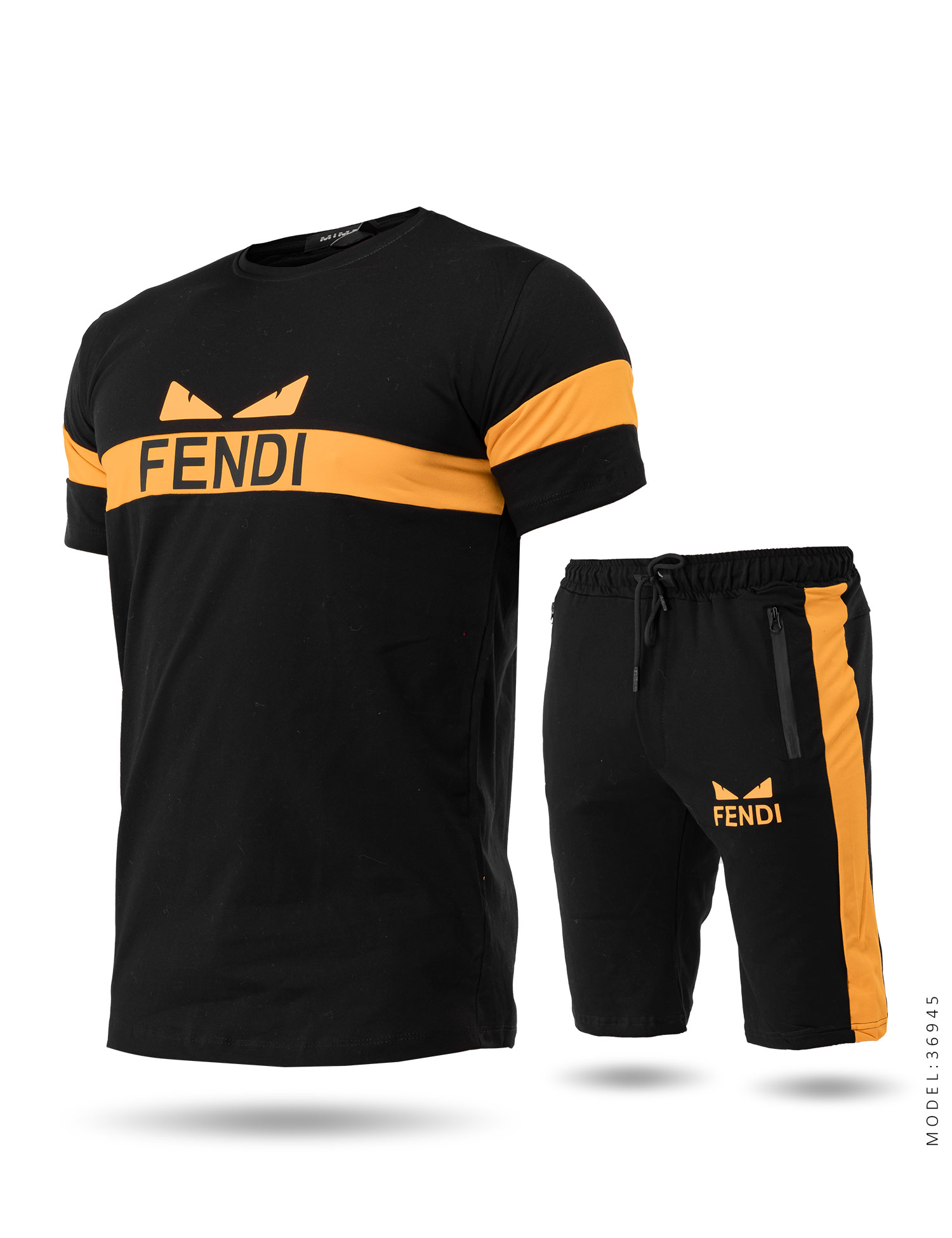 ست تیشرت شلوارک مردانه Fendi مدل 36945