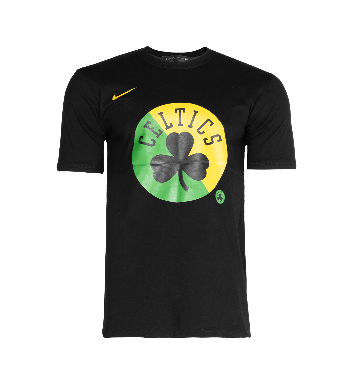 تیشرت Nike یقه گرد مردانه مشکی پنبه طرحدار مدل 45243