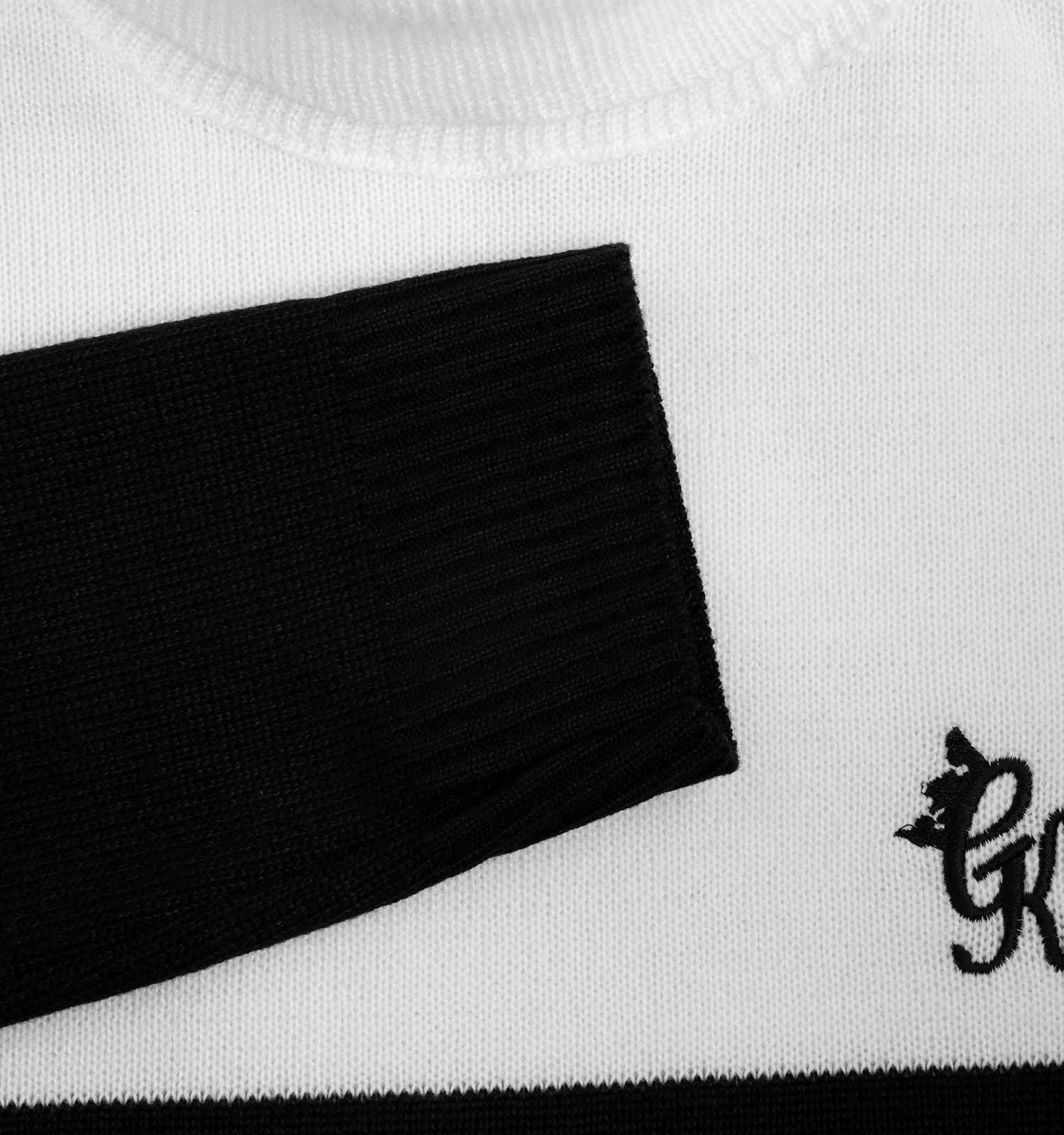 بافت مردانه یقه اسکی فری سایز طرحدار CK مدل 45898