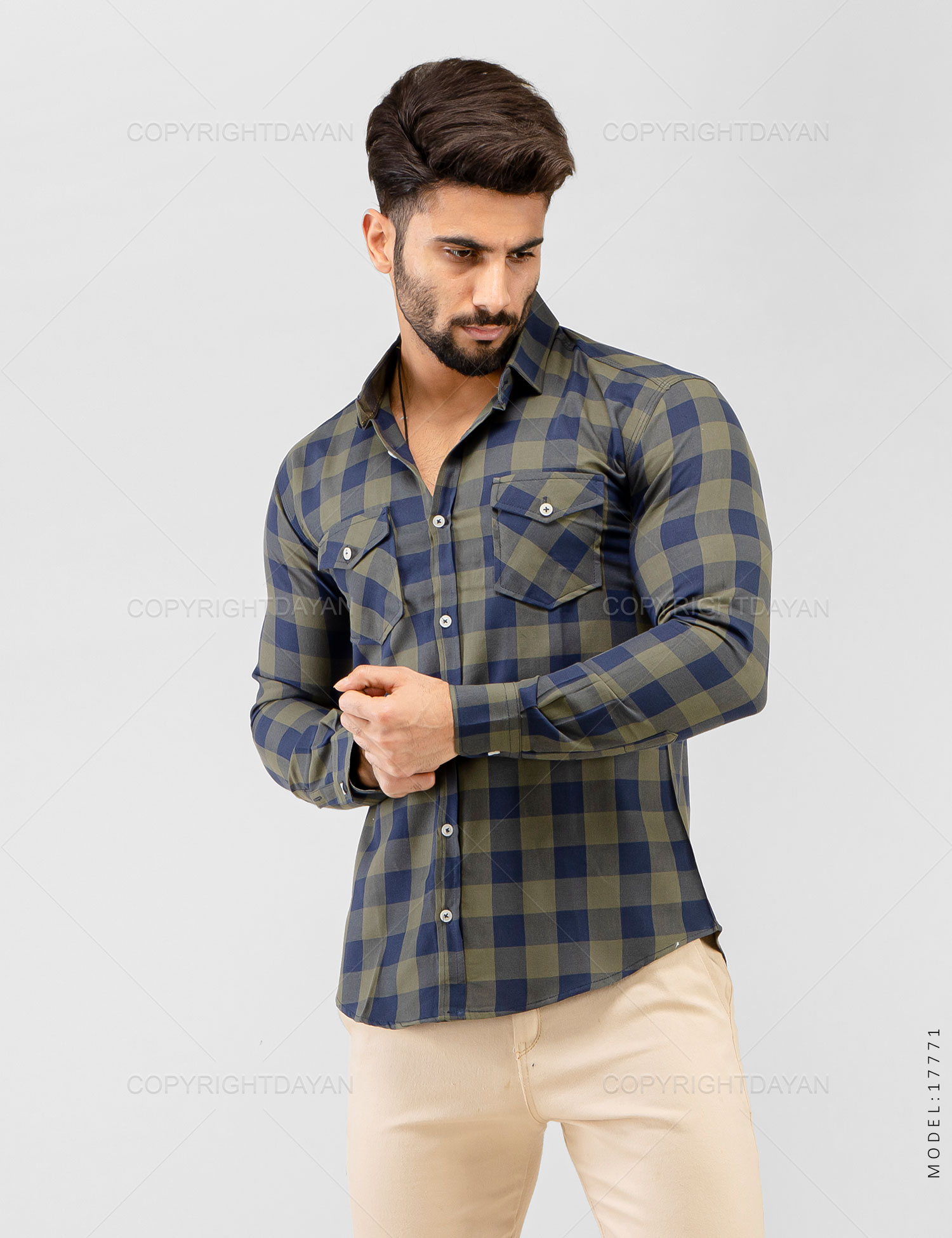 پیراهن مردانه Alvin مدل 17771