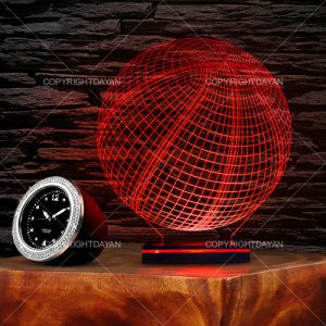 آباژور سه بعدی طرح توپ