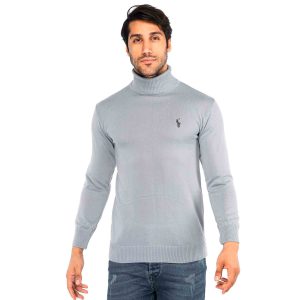 بافت مردانه ساده یقه اسکی Polo مدل 38869