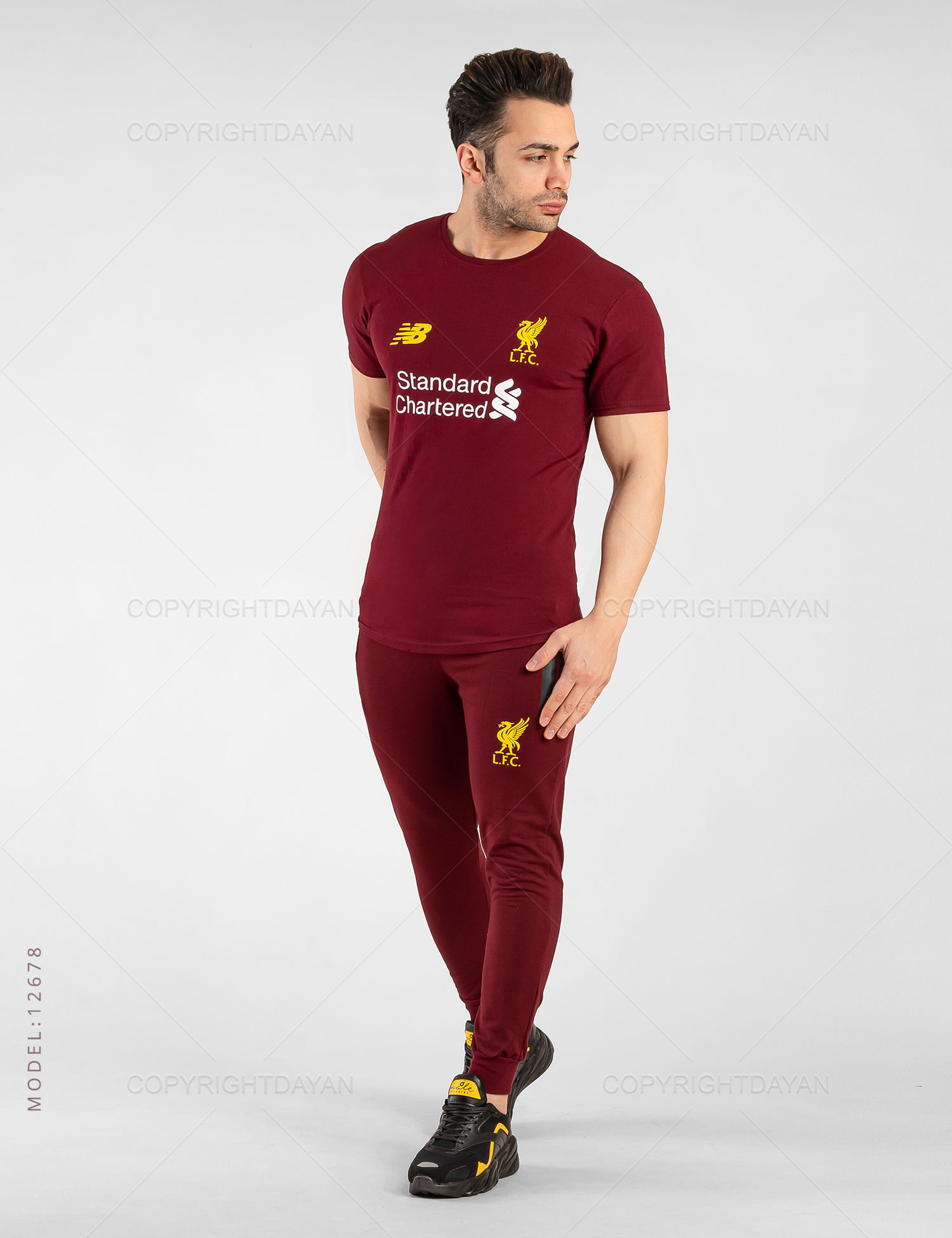 ست تیشرت شلوار مردانه Liverpool مدل 12678