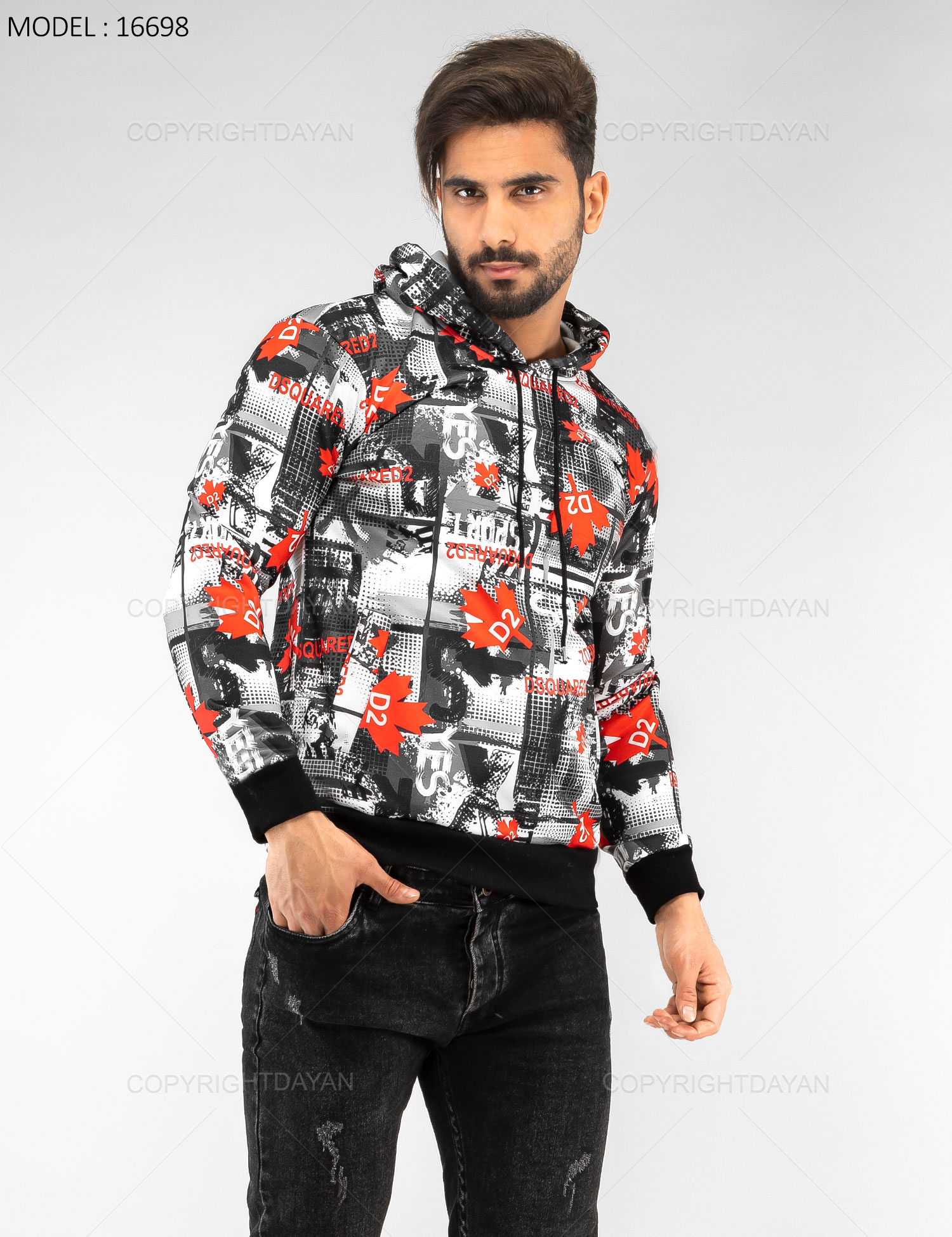سویشرت مردانه Dsquared 2 مدل 16698