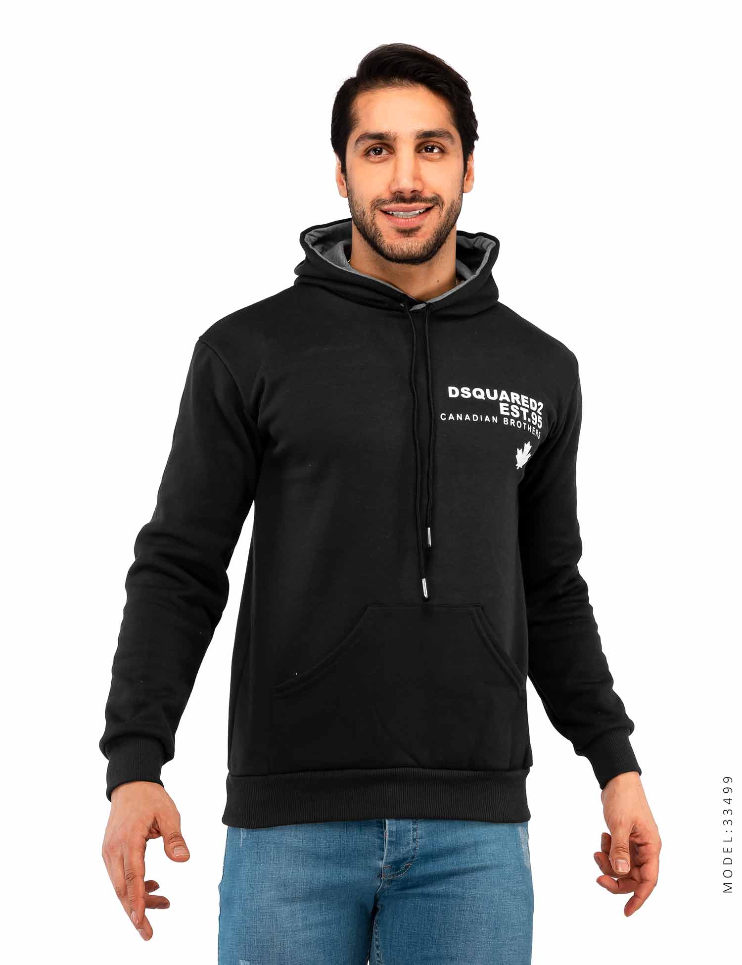 هودی مردانه مشکی Dsquared مدل 33499