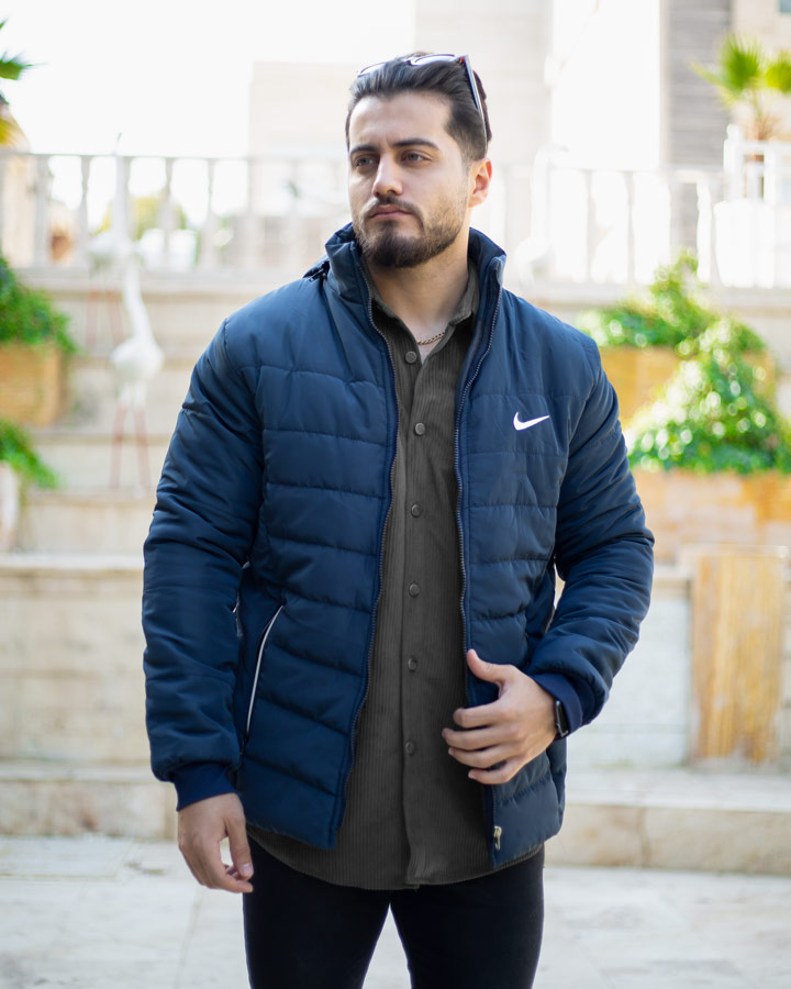 کاپشن مردانه Nike مدل Sarzi سورمه ای