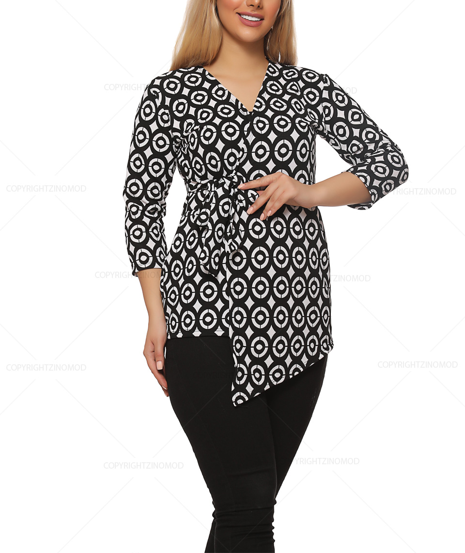 بلوز هندسی مدل 1005
