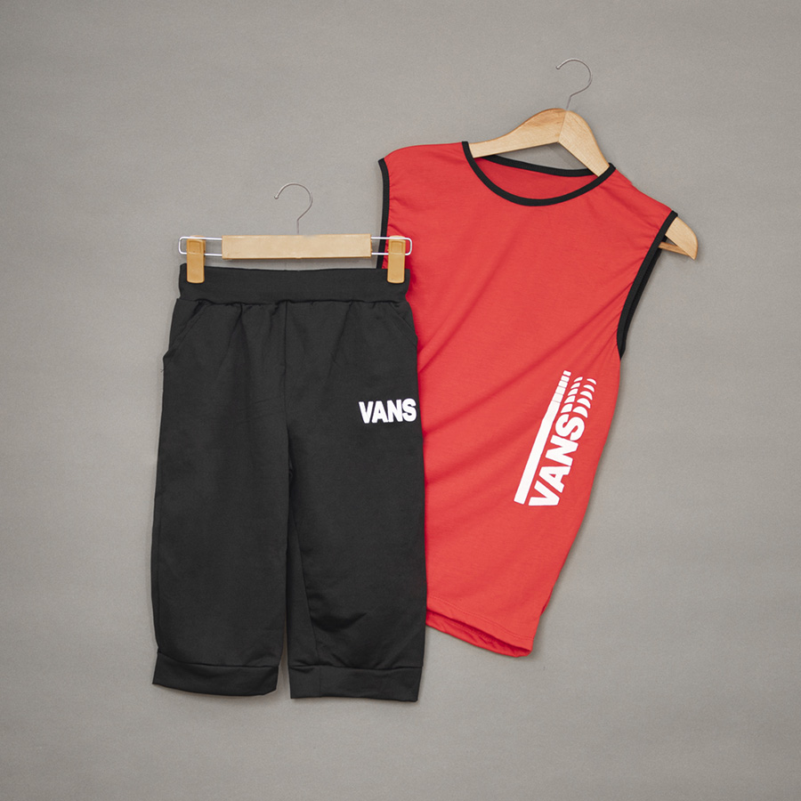 ست رکابی شلوارک VANS مدل 1020