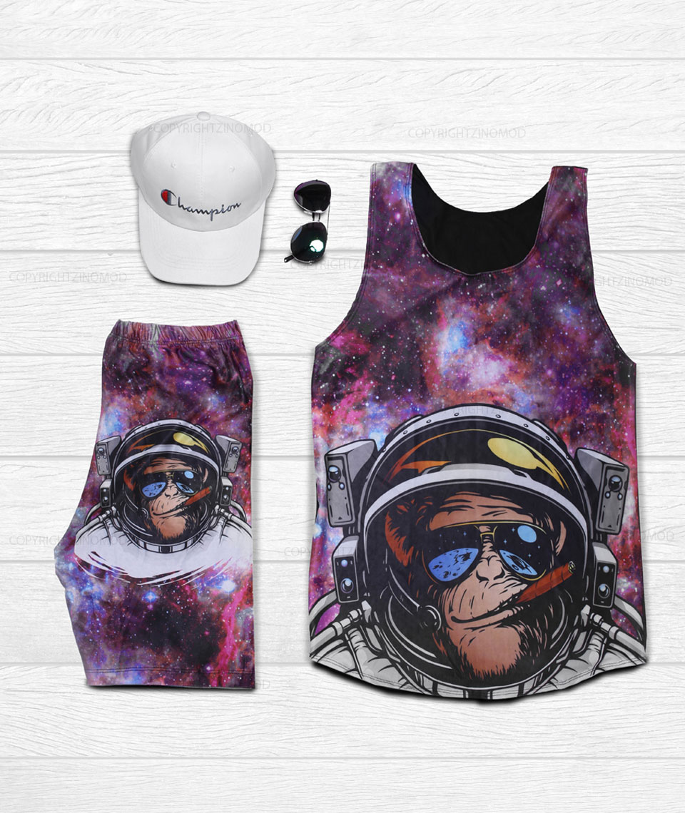 رکابی شلوارک Space Monkey مدل 1076