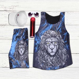رکابی شلوارک Glasses Lion مدل 1077