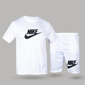 ست تیشرت شلوارک مردانه WHITE NIKE مدل 1901