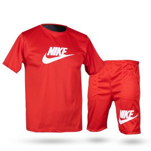ست تیشرت شلوارک مردانه RED NIKE مدل 1902