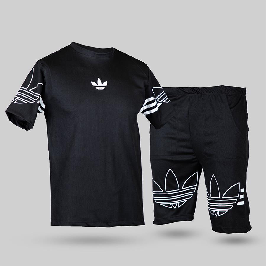 ست تیشرت شلوارک مردانه BLACK ADIDAS مدل 1905