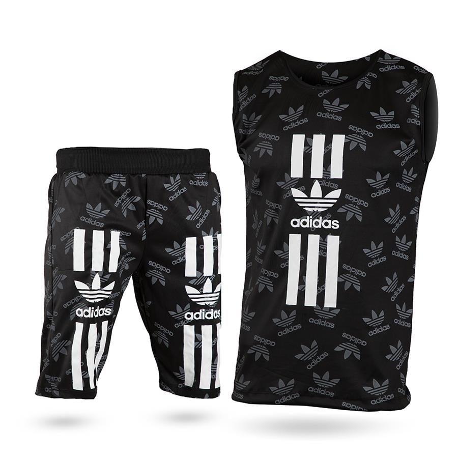 رکابی شلوارک Black Adidas مدل 2443