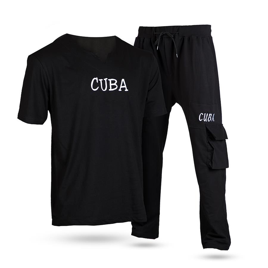 تیشرت شلوار مردانه Black CUBA مدل 2593