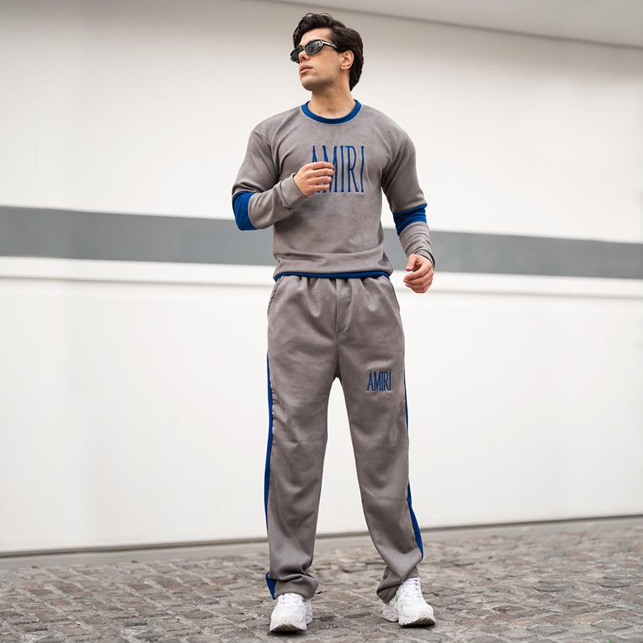 ست بلوز شلوار مردانه Amiri_Gray مدل 2980
