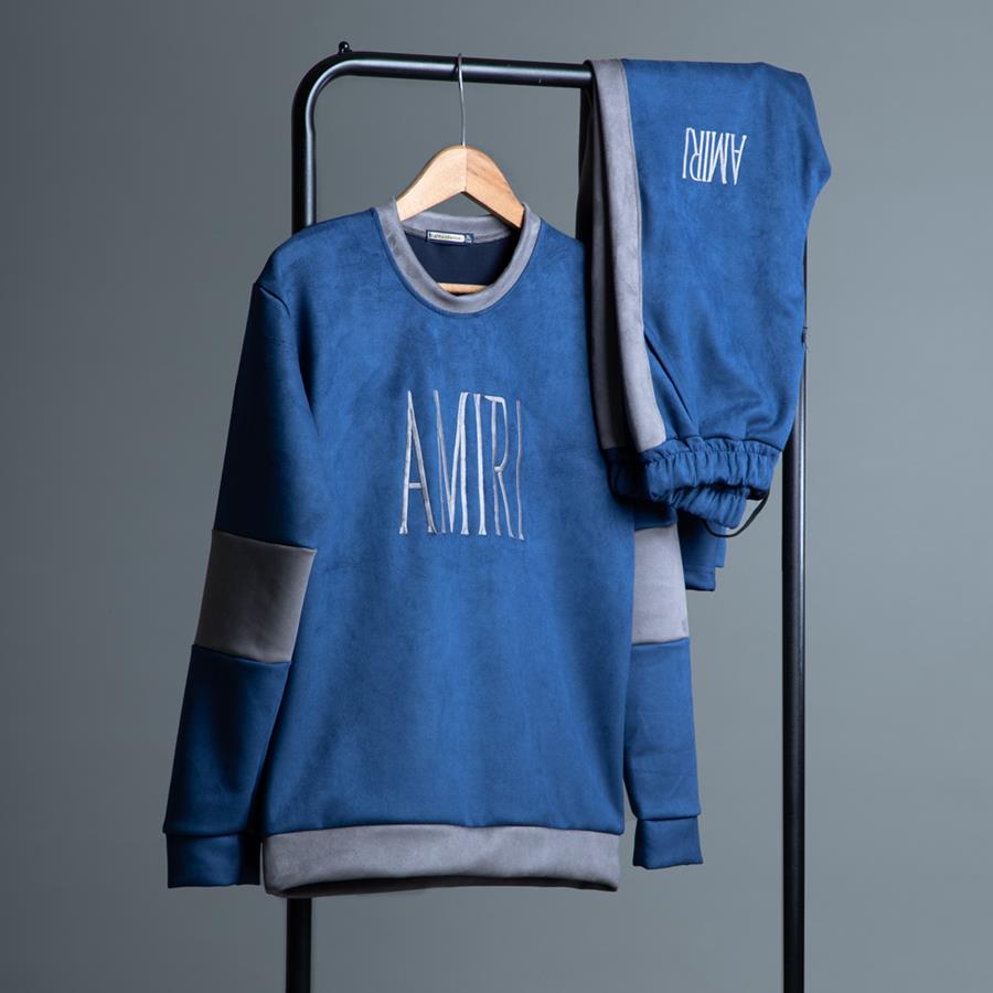 ست بلوز شلوار مردانه Amiri_NavyBlue مدل 2981