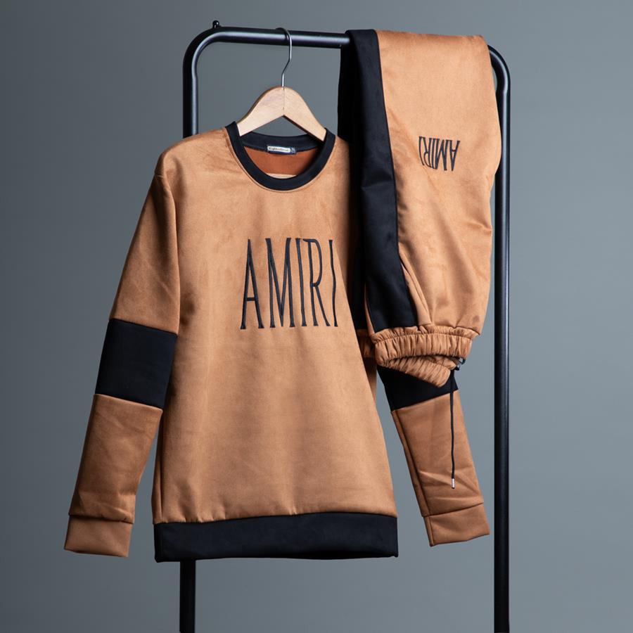 ست بلوز شلوار مردانه Amiri_Mustard مدل 2983