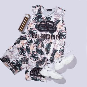 ست رکابی شلوارک Balencig مدل 3128