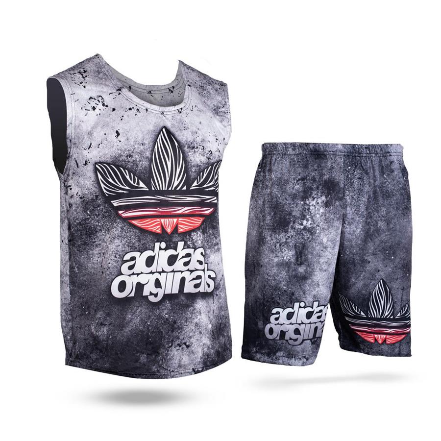 ست رکابی شلوارک Adidas_Org مدل 3223
