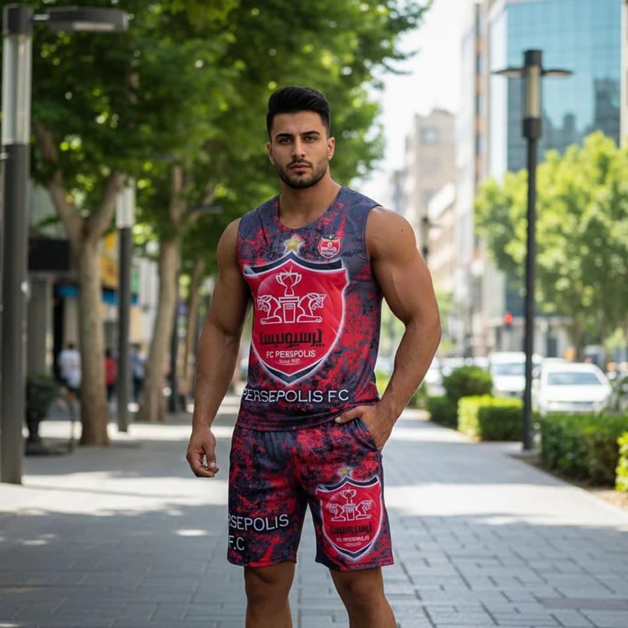 رکابی شلوارک Red-Perspolisi مدل 3283