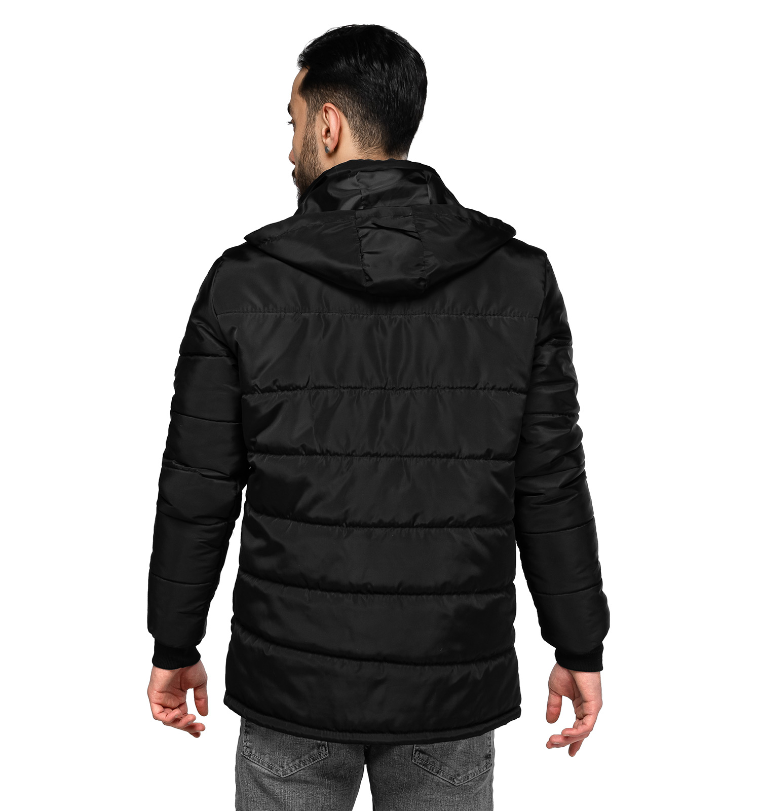 کاپشن بادی مشکی مردانه مدل 46300