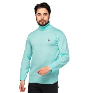 بافت مردانه یقه اسکی فری سایز ساده Polo مدل 46090