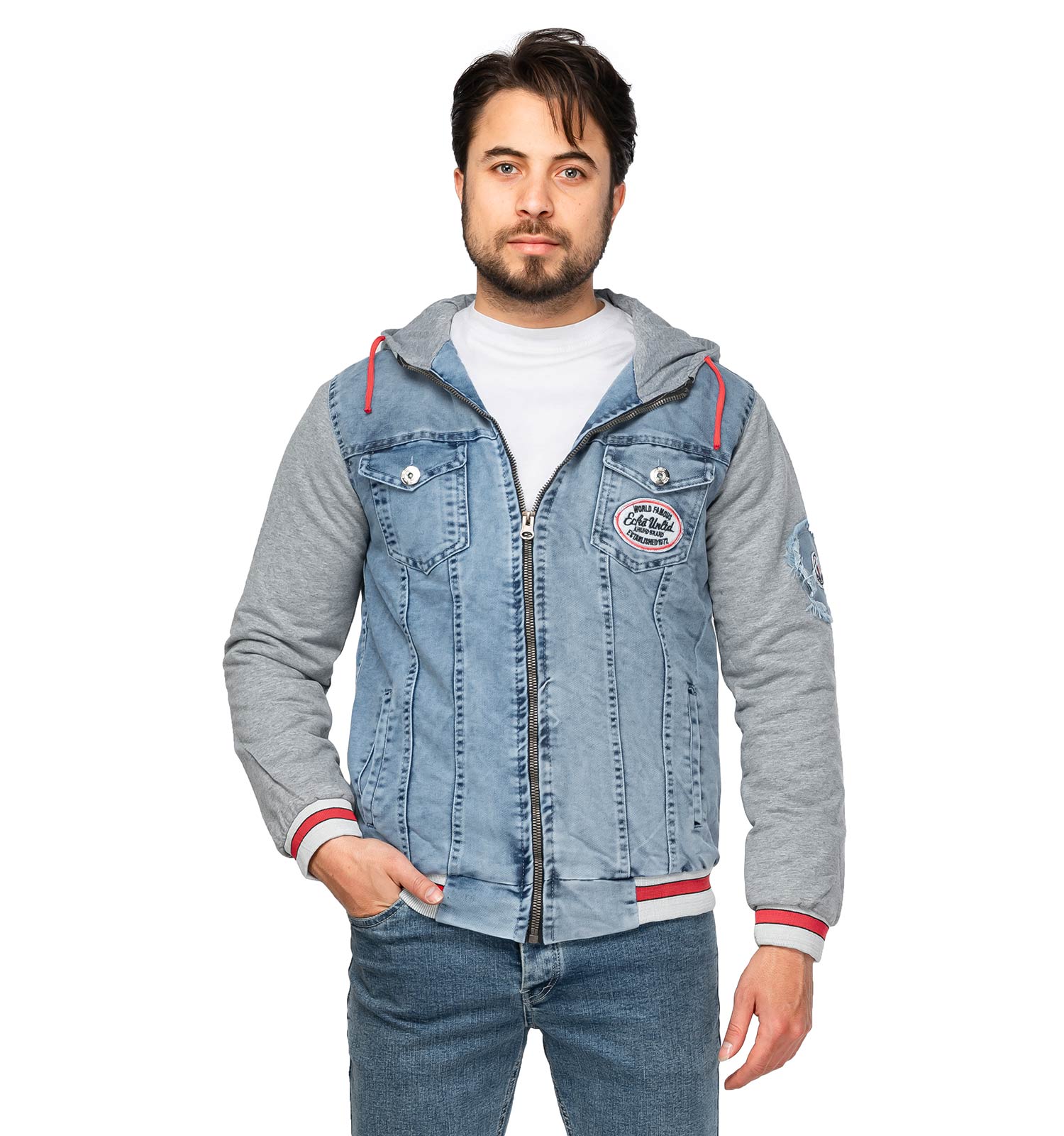 کاپشن بامبر لی مردانه کلاهدار مدل 46101