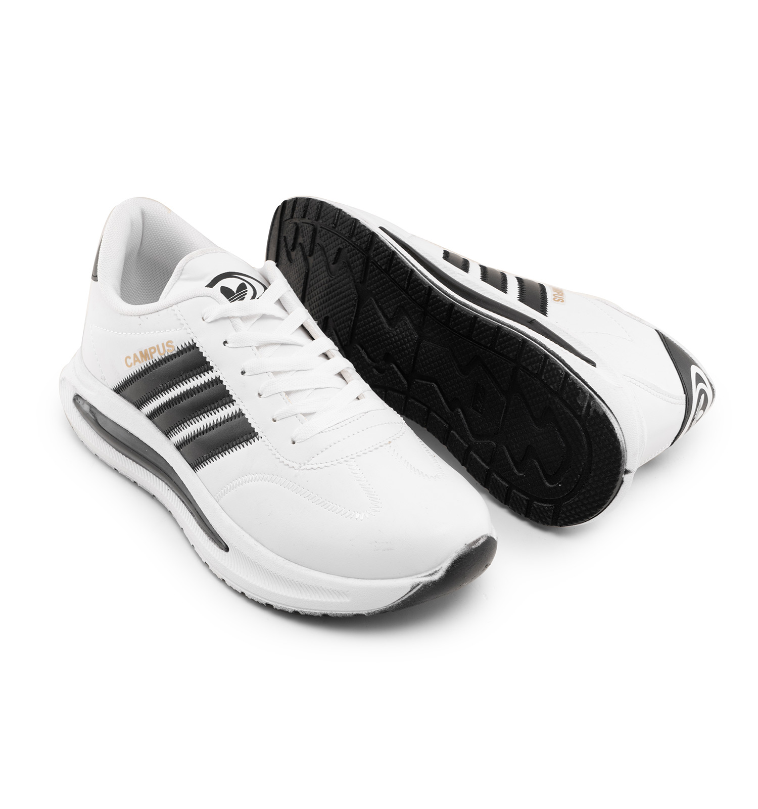 کفش اسپرت Adidas مردانه سفید بندی چرم مصنوعی مدل 46325