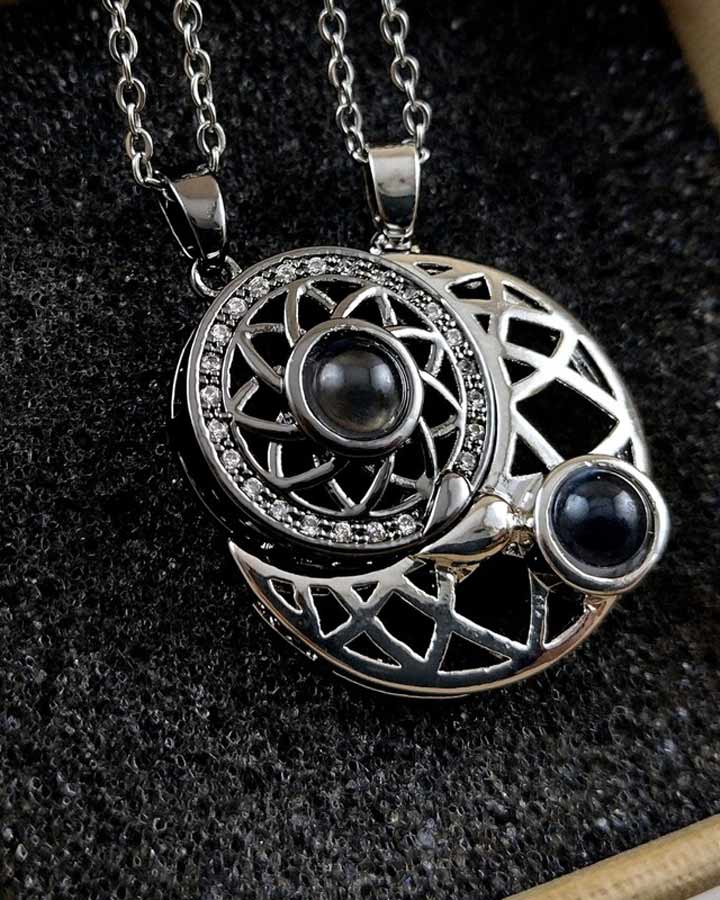 گردنبند ست مهر ماه مدل Love کد 6162