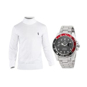 پک بافت سفید ساعت Rolex مدل 46312